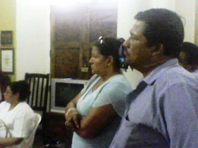 Ramon Briones, acompanado de su esposa, dona Julita Miranda